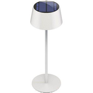 goobay Akku + Solar LED Tischlampe weiß 2,0 Watt
