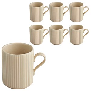 APS Kaffeetassen THE GRID beige 0,24 l, 6 St.