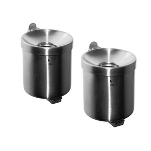 4260058010758 - Rondo junior Wandaschenbecher Edelstahl 4260058010758 2 Stück 4260058010758 - Rondo junior Wandaschenbecher Edelstahl 4260058010758 2 Stück