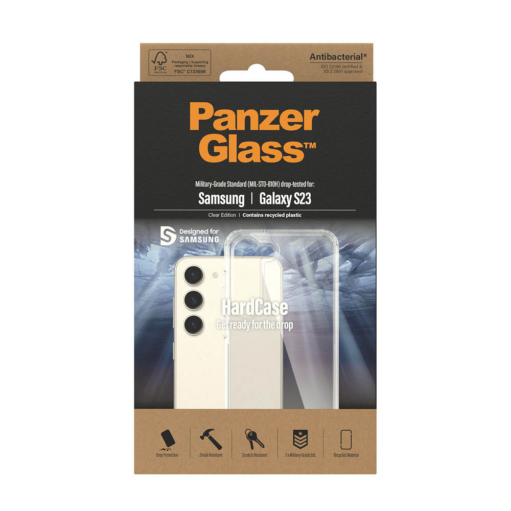 PanzerGlass™ HardCase Handy-Cover für SAMSUNG Galaxy S23 transparent WB9929