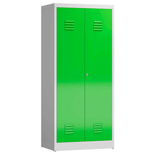 4061815856318 - Spind ClassiX gelbgrün lichtgrau X-515425 1 Schließfach 800 x 500 x 1800 cm  4061815856318 LÜLLMANN
