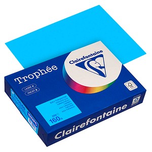 3329680001648 - Kopierpapier Trophee 1022C karibikblau intensiv A4 160g 250 Blatt 3329680001648 250 Stück