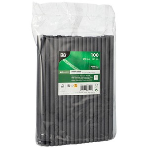 4002911875117 - Trinkhalme Papstar für Shakes Einweg L 210 x Ø 8 mm aus FSC®-zertifiziertem Papier schwarz 100 Stück 4002911875117 - Trinkhalme Papstar für Shakes Einweg L 210 x Ø 8 mm aus FSC®-zertifiziertem Papier schwarz 100 Stück