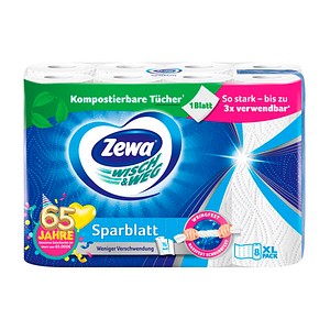 7322542552186 - Küchenrollen WISCH&WEG Sparblatt 2-lagig 8 Rollen