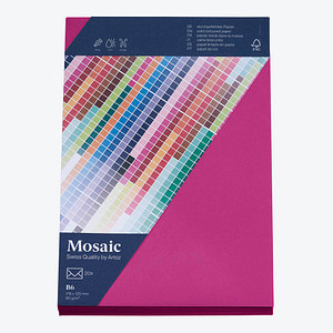 7612996928478 - Briefumschlag Mosaic 9436420-486 B6 ohne Fenster nassklebend 90g fuchsia 7612996928478 20 Stück