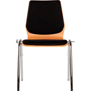 LÜLLMANN Stapelstuhl 225560 buche, schwarz Holz, 1 St.