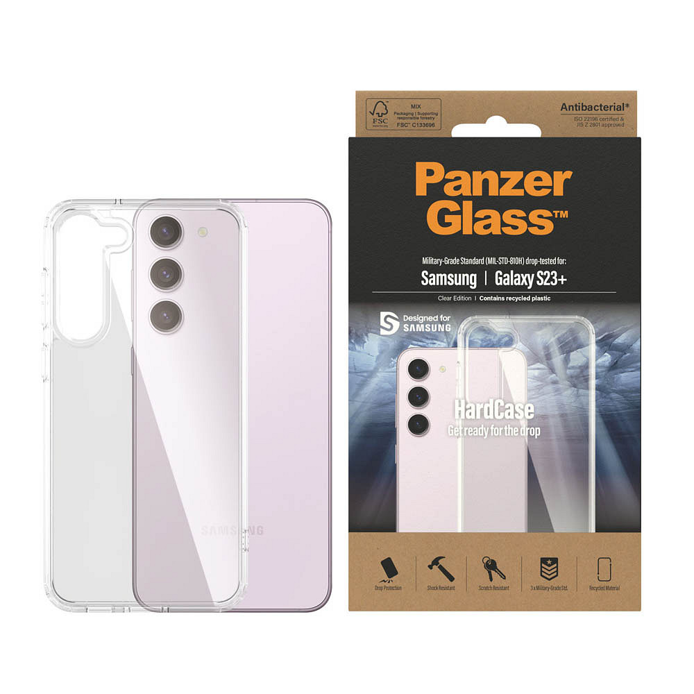 PanzerGlass™ HardCase Handy-Cover für SAMSUNG Galaxy S23+ transparent WB9928