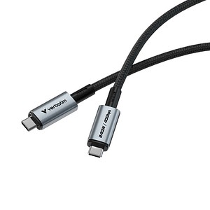 verbatim Sync & Charge Ladekabel schwarz, Kabellänge: 1,2 m, 240 W