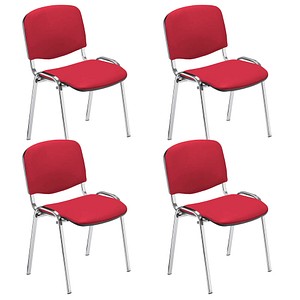 5901747563252 - Iso Besucherstühle rot Kunstleder 5901747563252 WCI01-R65Z-BBV095-000328 - ISO 4L-CR V79 4 Stück 5901747563252 - Iso Besucherstühle rot Kunstleder 5901747563252 WCI01-R65Z-BBV095-000328 - ISO 4L-CR V79 4 Stück