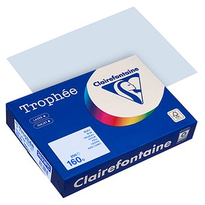 Clairefontaine Kopierpapier Trophee 2633PC hellblau A4 160g 3329680001709 Clairefontaine 250 Blatt