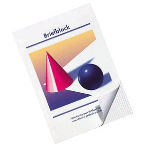 Briefblock Kugel und Kegel gelocht DIN A4 kariert, 1 St.