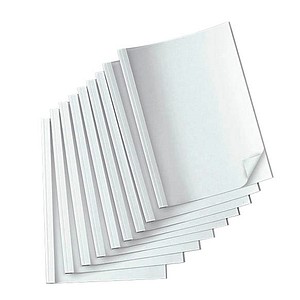 4250504548485 - 80 LMG Thermo-Bindemappen-Set weiß Karton für 5 - 15  15 - 20  20 - 30  30 - 40 Blatt