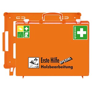 SÖHNGEN Erste-Hilfe-Koffer SPEZIAL MT-CD Holzbearbeitung DIN 13157 orange