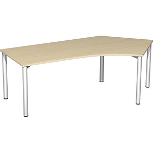 4038933409474 - Speed Office Schreibtisch Freiform Ahorn 2166 (B) x 1130 (T) x 720 (H) mm MFC (Melaminbeschichtete Spanplatte) 4038933409474 - Speed Office Schreibtisch Freiform Ahorn 2166 (B) x 1130 (T) x 720 (H) mm MFC (Melaminbeschichtete Spanplatte)