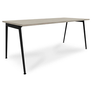 Quadrifoglio X3 Schreibtisch beton rechteckig, 4-Fuß-Gestell grau 180,0 x 80,0 cm
