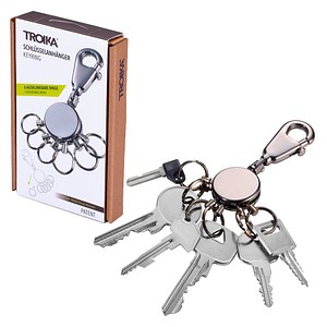4024023270314 - TROIKA® Schlüsselanhänger glänzend schwarz 4024023270314 - TROIKA® Schlüsselanhänger glänzend schwarz