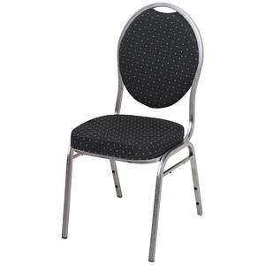 4041908139016 - Besucherstuhl BANKETT schwarz   silber ohne Armlehnen 4-Fuß-Gestell 4041908139016 2 Stück