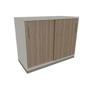 4260429765751 - fm Schiebetürenschrank Sidney 4260429765751 weiß eiche natur 2 Fachböden 1000 x 442 x 781 cm