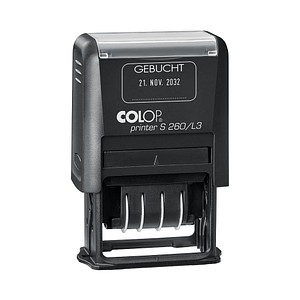 9004362556190 - Datumstempel mit Text Gebucht Printer S 260 L3 N selbstfärbend blau rot ohne Logo 1 St 9004362556190 - Datumstempel mit Text Gebucht Printer S 260 L3 N selbstfärbend blau rot ohne Logo 1 St