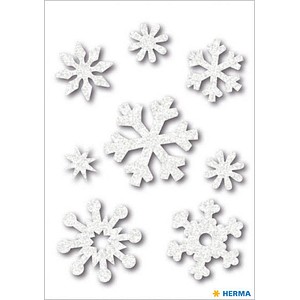 8 HERMA Aufkleber 6523 Eiskristalle