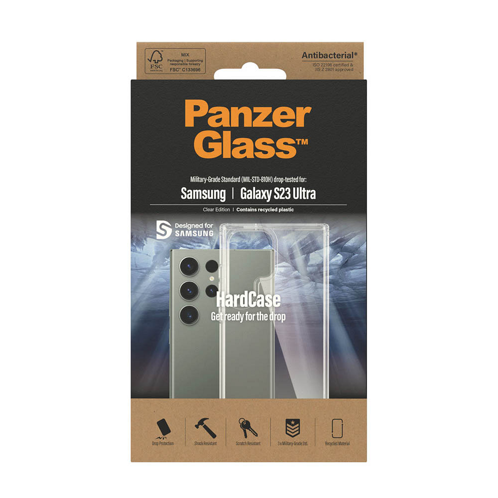 PanzerGlass™ HardCase Handy-Cover für SAMSUNG Galaxy S23 Ultra transparent WB10524