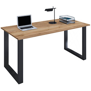 4051814440908 - my office Lona Schreibtisch honig-eiche rechteckig U-Fuß-Gestell schwarz 1600 x 800 cm 4051814440908 - my office Lona Schreibtisch honig-eiche rechteckig U-Fuß-Gestell schwarz 1600 x 800 cm