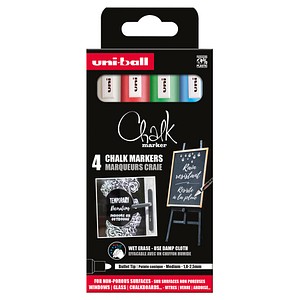 3296280046785 - uni Chalk PWE-5M Kreidemarker farbsortiert 10 - 20 mm 3296280046785 4 Stück