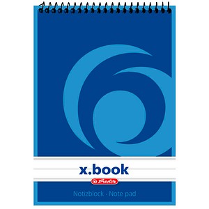 4008110110615 - Spiralnotizblock xbook DIN A6 50 Blatt liniert