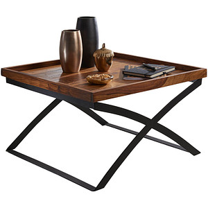 4250950275843 - WOHNLING Couchtisch quadratisch Massivholz sheesham 630 x 630 x 390 cm 1 St