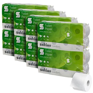 4000735089130 - Toilettenpapier Satino Comfort 060748 2-lagig hochweiß 250 Blatt   Rolle 4000735089130 64 Rolle