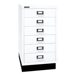BISLEY MultiDrawer™ L29A36S Schubladenschrank verkehrsweiß 6 Schubladen 34,9 x 43,2 x 67,0 cm