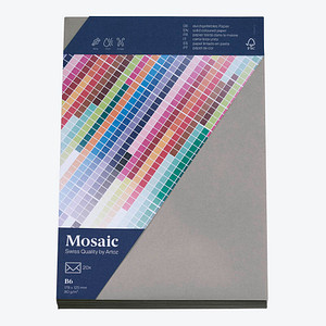 7612996922780 - Briefumschlag Mosaic 9436420-217 B6 ohne Fenster nassklebend 90g zement 7612996922780 20 Stück