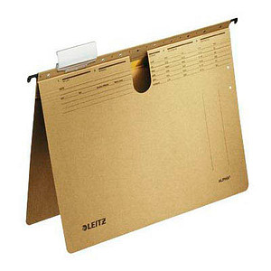 LEITZ Hängehefter ALPHA® 1914 Karton naturbraun 1 x kaufmännische Heftung, 25 St.