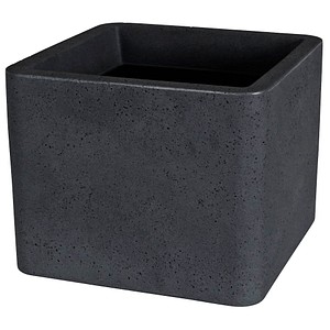 Lea Pflanzkübel Kunststoff 39,0 x 39,0 x 31,0 cm schwarz