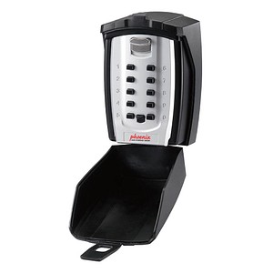 Phoenix Safe Schlüsseltresor KS0003C 3C 0,18 l 0,9kg schwarz mit Zahlenschloss Aluminium 5032548001176 Phoenix Safe