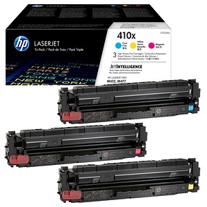 HP 410X (CF252XM) cyan, magenta, gelb Tonerkartuschen, 3er-Set