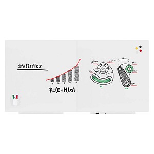 Rocada Whiteboard Skin Pro Duo, 6525PRO-DUO, 200x100cm, kunststoffbeschichtet, rahmenlos 8427951652539 Rocada