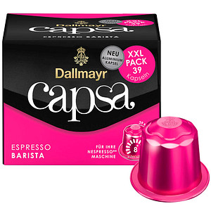 Dallmayr Capsa Espresso Barista Kaffeekapseln kräftig 39 Portionen