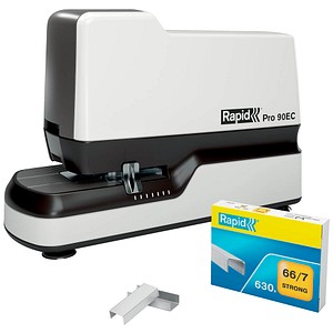 Rapid Heftgerät 90EC weiß bis 30 Blatt für 66/7 7313469429019 Rapid