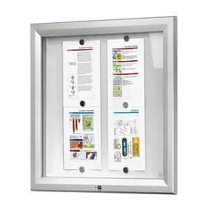Showdown Displays Schaukasten T SCT6XA4PH, 6xA4, silber, Metall, magnetisch 8595578316643 Showdown Displays