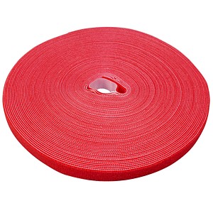LABEL THE CABLE - ROLL STRAP PRO - Klettband - 25 m - Rot