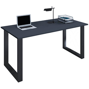 4051814440892 - my office Lona Schreibtisch anthrazit rechteckig U-Fuß-Gestell schwarz 1600 x 800 cm 4051814440892 - my office Lona Schreibtisch anthrazit rechteckig U-Fuß-Gestell schwarz 1600 x 800 cm