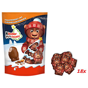 Kinder Mini Friends Knusperkeks Karamell 122G - Vollmilchschokolade - Milchcremefüllung - Karamell-Keksstückchen - 18 Einzelfiguren - 18 Einzeln Aus - Image 2