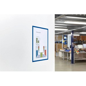 Magnetoplan Magnetrahmen Magnetofix 1130303 DIN A4 blau 4013695013657 Magnetoplan 5 Stück