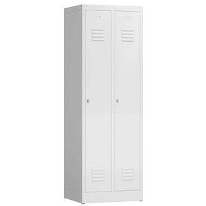 4061815855793 - Spind ClassiX signalweiß X-510127 2 Schließfächer 590 x 500 x 1800 cm  4061815855793 LÜLLMANN