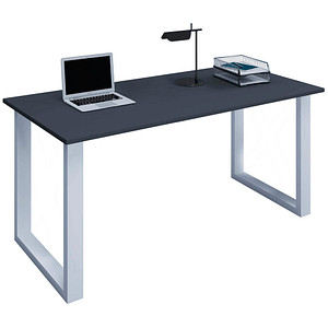 4051814440847 - my office Lona Schreibtisch anthrazit rechteckig U-Fuß-Gestell silber 1600 x 800 cm 4051814440847 - my office Lona Schreibtisch anthrazit rechteckig U-Fuß-Gestell silber 1600 x 800 cm