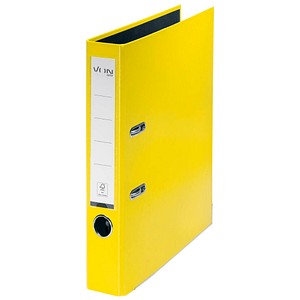 VON LEITZ Ordner gelb Karton 5,0 cm DIN A4, 1 St.