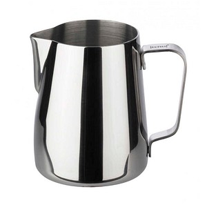 [JOE FREX]® Milchkännchen aus Edelstahl für Barista, 590 ml, Silber, für präzises Aufschäumen und Ausgießen von Milchschaum für Kaffee