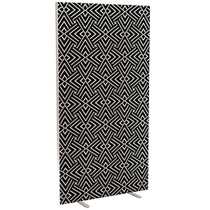 PAPERFLOW Trennwand easyScreen Black & White, 60533 bunt 94,0 x 173,4 cm, 1 St.