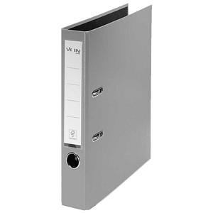 VON LEITZ Ordner grau Karton 5,0 cm DIN A4, 1 St.